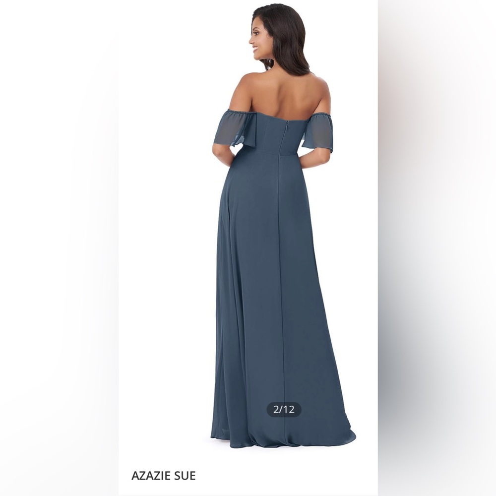 Azazie “Sue” bridesmaid dress. Color:Neptune size 6 worn once.